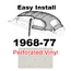 Headliner, EZ Install w/ Posts, Perforated White, 6 Bows, 68-77