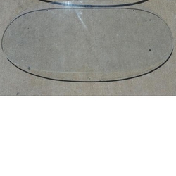 Rear Window Oval Glass, Sedan, 53-57, Used German