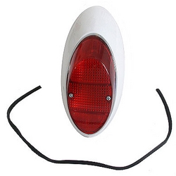 Tail Light Assembly Complete w/ Red Lens, Right, 62-67