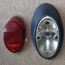 Tail Light Assembly Complete w/ Red Lens, Left, 62-67, Used German Hella