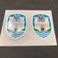 Wolfsburg Castle Badge Emblem, Self Adhesive Stickers, Pair
