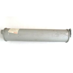 Muffler, w/ Round Pipe Inlet & 3 Bolt Tail Pipe Flange, Vanagon Bus Typ. II 18-2000cc, 75-83, Nos German Hjs Leistritz