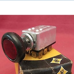Emergency Flasher Switch, 12 Prong w/ Knob Assembly, Nos German Swf