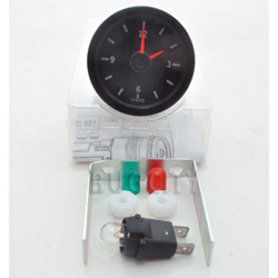Clock, Quartz Cockpit Style, 12 V, 50mm/ 2 1/16