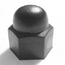 Lug Nut, Black Plastic Cover Cap, Sport Wheel, 74-79,  German, Each