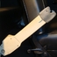 Seat Belt, Lap w/ White Plastic Housing, Retractable, Black Gray Web, Right, 1967, Used German