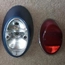 Tail Light Assembly Complete w/ Red Lens, Right, 62-67, Used German Hella