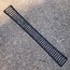 Vent Grill, Rear, Black Anodized Aluminum, 42 Slots, Sport Bug SB 73-75, Nos German