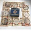 Piston Ring Set, 77mm 2.5x2.5x4.0mm, One Pc. Oil Ring, 53-65, Nos German Ate