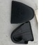 Seat Belt, 3 Point Top Mount Covers, w/ Vw & Audi Logos, Black Plastic, 74-79, Used German Pair