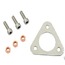 Header Gasket Bolt Kit, Metal 3 Hole Triangle, Stainless Bolts, Copper Nuts, 7 Pc.